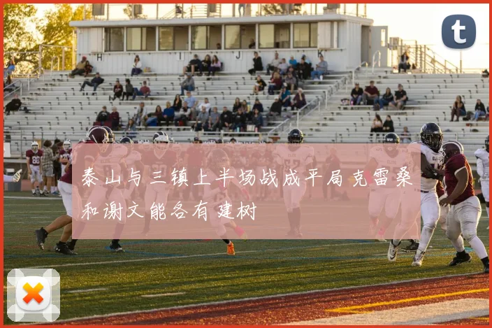 泰山与三镇上半场战成平局克雷桑和谢文能各有建树
